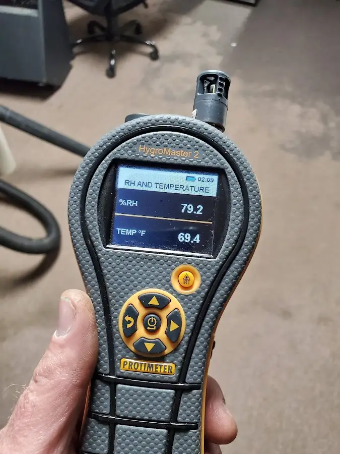 Moisture meter humidity assessment for Fire & Smoke Damage Restoration in York